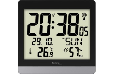 Technoline horloge WS 8014, digitale, radiopilotée, ft 20 x 2,9 x 18,9 cm