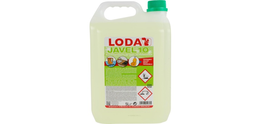 Loda Javel 10° bleekwater, groen, bidon van 5 l
