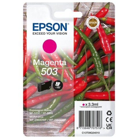 Epson cartouche d'encre 503, 165 pages, OEM C13T09Q34010, magenta