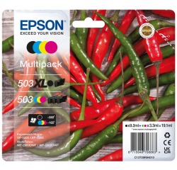 Epson ink cartridge 503XL/503, 165 - 550 pages, OEM C13T09R94010, 4 colors