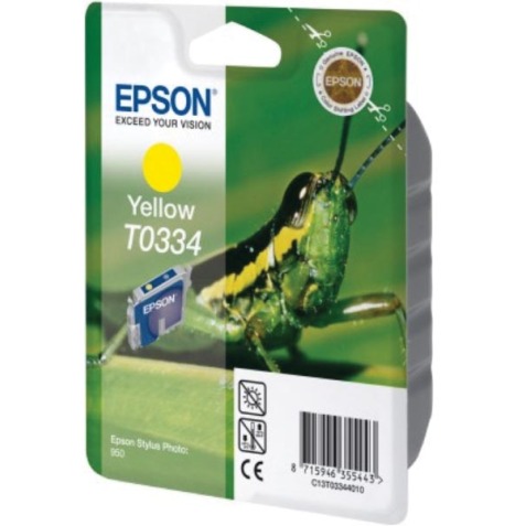 Epson cartouche d'encre T0334, 440 pages, OEM C13T03344010, jaune