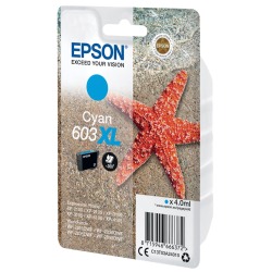 Epson cartouche d'encre 603 XL, 4 ml, OEM C13T03A24010, cyan