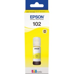 Epson inktfles 102, 6.000 pagina's, OEM C13T03R440, geel