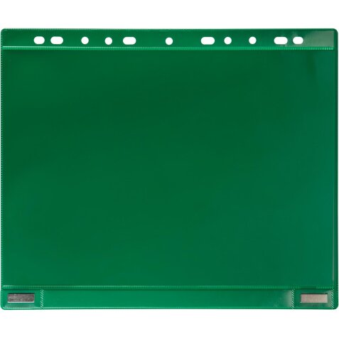 Tarifold pochette perforée, double face magnétique, vert, paquet de 5 pièces