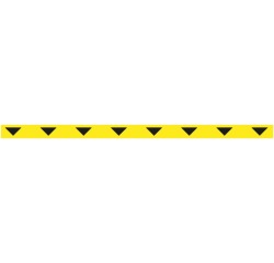 Tarifold autocolant sans texte, ft 50 x 1000 mm, jaune avec flèches noires