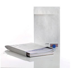 Pochettes à soufflet Tyvek ft 229 x 324 x 20 mm, boîte de 100 pièces
