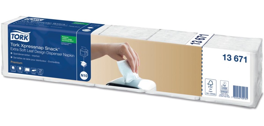 Tork serviettes Expressnap Snack pour distributeur, 2-plis, 500 par ensemble