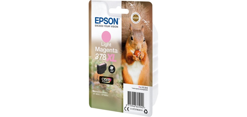 Epson cartouche d'encre 378 XL,830 pages, OEM C13T37964010, magenta clair