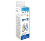 Epson bouteilles d'encre T664, 7.500 pages, OEM C13T664240, cyan