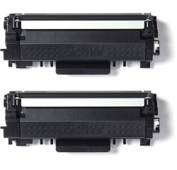 BROTHER Pack of 2 high capacity black toner cartridges TN2420TWIN for laser printer