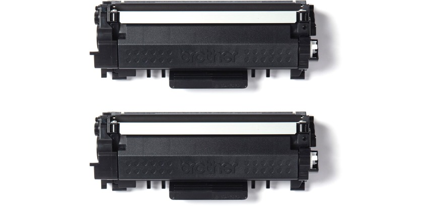 BROTHER Pack von 2 schwarzen Tonerkartuschen mit hoher Kapazität TN2420TWIN für Laserdrucker