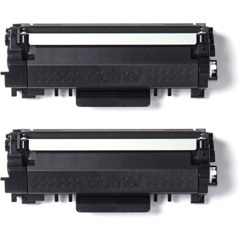 Pack de 2 cartouches toner noir TN2420TWIN pour imprimante laser