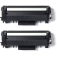 Pack de 2 cartouches toner noir TN2420TWIN pour imprimante laser