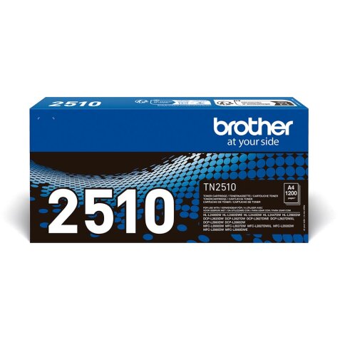 Brother toner, 1.200 pages, OEM TN-2510, noir