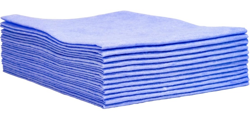 Universele poetsdoek, 1/4 vouw, ft 30 x 33 cm, roze, doos van 150 stuks, boîte de 150 pièces