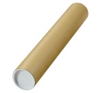 Tube d'expédition, ft 50 x 8 cm, brun