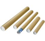 Verzendkoker, ft 43 x 6 cm, bruin