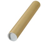 Verzendkoker, ft 43 x 6 cm, bruin