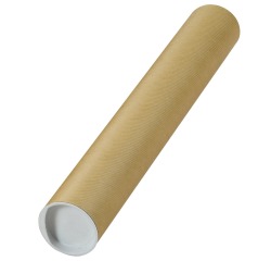 Verzendkoker, ft 43 x 6 cm, bruin