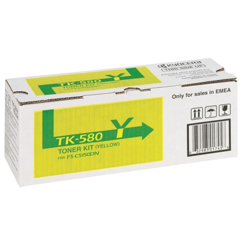 Kyocera TK 580Y - yellow - original - toner cartridge