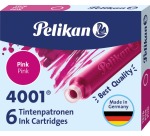 Cartouche d'encre Pelikan 4001 rose 6 pièces