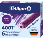 Inktpatroon Pelikan 4001 violet 6 stuks