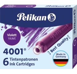 Inktpatroon Pelikan 4001 violet 6 stuks