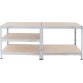 AR Shelving étagère Rivet Stabil, ft 180 x 90 x 40 cm, 5 tablettes en HDF, galvanisé