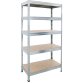 AR Shelving rek Rivet Stabil, ft 180 x 90 x 45 cm, 5 legborden uit HDF, gegalvaniseerd