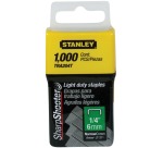 Stanley agrafes type A, 6 mm, boîte de 1.000 agrafes
