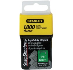 Stanley agrafes type A, 6 mm, boîte de 1.000 agrafes