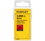 Stanley nietjes type A, 8 mm, doos van 1.000 nietjes
