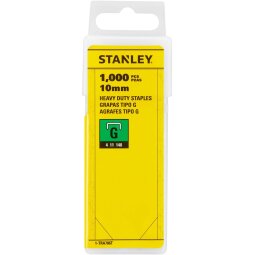 Stanley agrafes type G, 10 mm, boîte de 1.000 agrafes