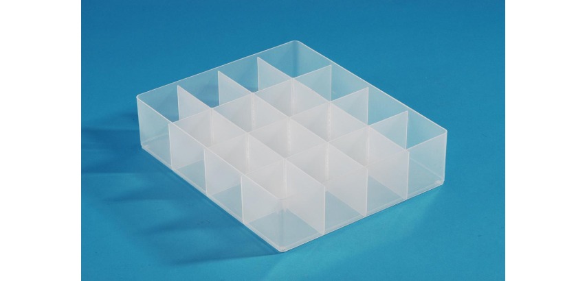 Really Useful Box, Unterteiler mit 16 Fächern, transparent