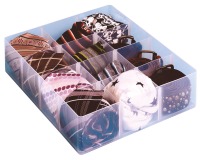 Really Useful Box, office divider met 12 vakjes, transparant
