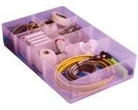 Really Useful Box divider, with 7 compartments for 9L, transparent