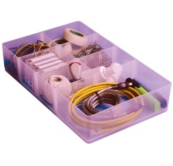 Really Useful Box-Teiler, mit 7 Fächern für 9 l, transparent