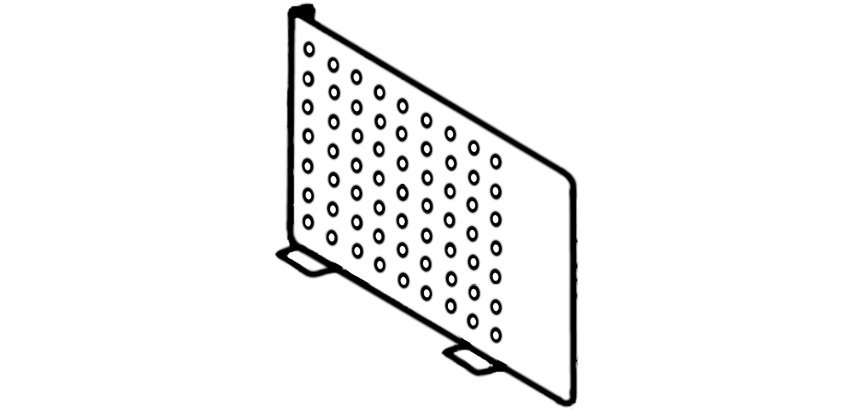 Bisley vertical metal shelf divider, pack of 4 pieces