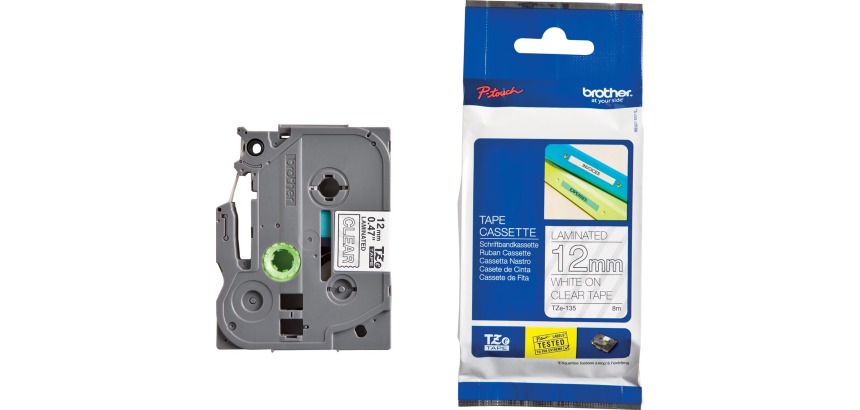 Brother TZe-135 - laminated tape - 1 roll(s) - Roll (1.2 cm x 8 m)