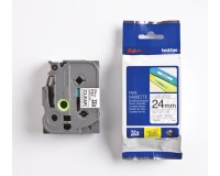 Ruban de lettrage Brother P-Touch TZE-151 standard 24mm noir sur transparent