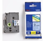 Labeltape Brother P-touch TZe-521 standaard 9mm zwart op blauw