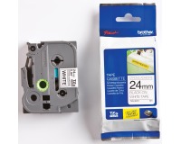 Brother TZe tape voor P-Touch 24 mm, zwart op wit, extra klevend