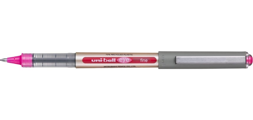 Uni-ball Eye Fine roller Eco, schrijfbreedte 0,5 mm, roze