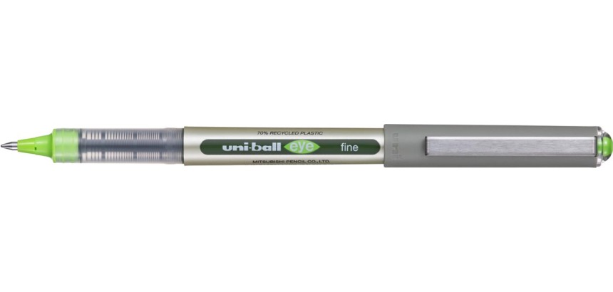 Uni-ball Eye Fine roller Eco, schrijfbreedte 0,5 mm, lichtgroen