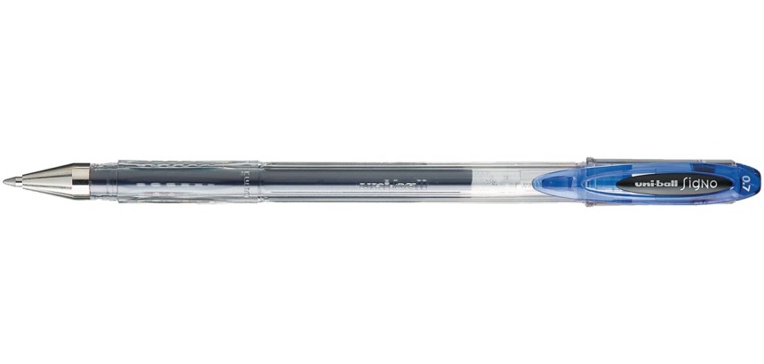Uni-ball roller Signo Fantastic Gel, pointe moyenne, bleu