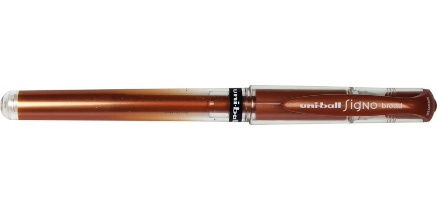 Uni-ball Roller Signo Broad Creative, breite Spitze, Bronze