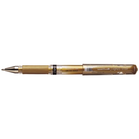 Uni-ball roller Signo Broad Creative, brede punt, goud
