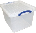 Really Useful Box boîte de rangement 40 l, emboîtable, transparent