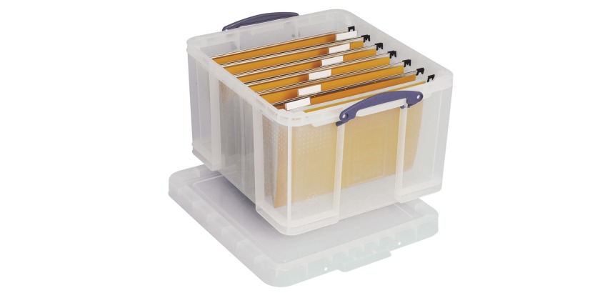 Really Useful Box boîte de rangement 42 l, transparent