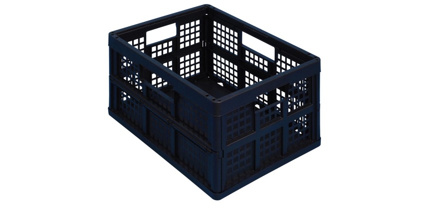 Bac de rangement Really Useful 45 litres 570x390x285mm pliable noir